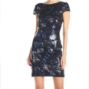 Calvin Klein | Dresses | Metallic Gold Calvin Klein Dress W Attached Cape |  Poshmark